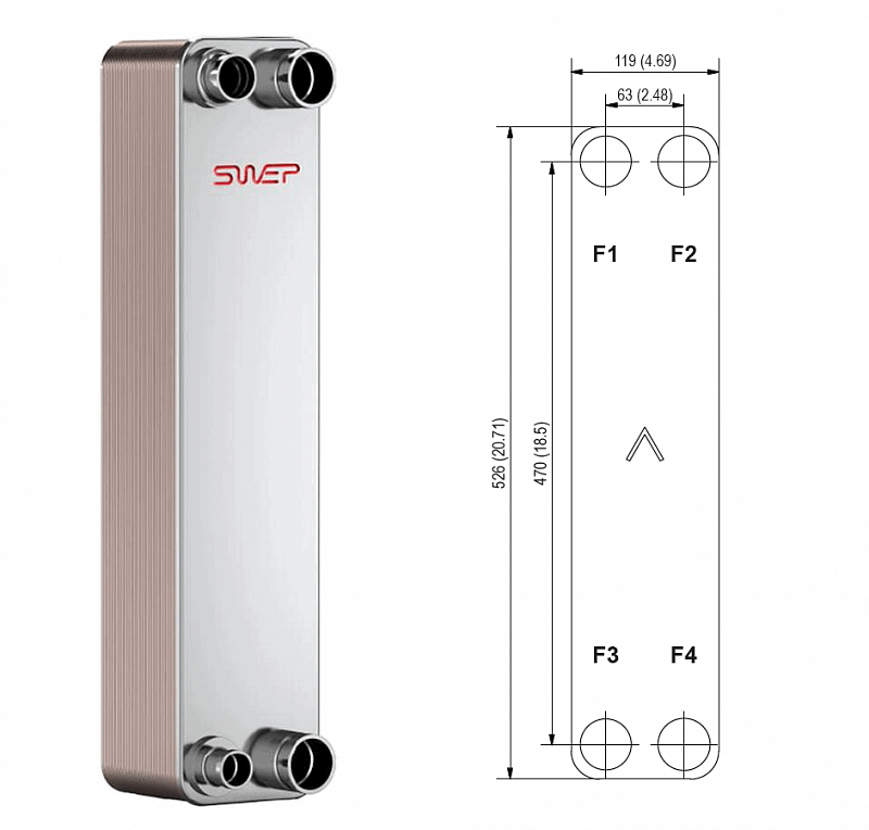 Теплообменник Swep B85