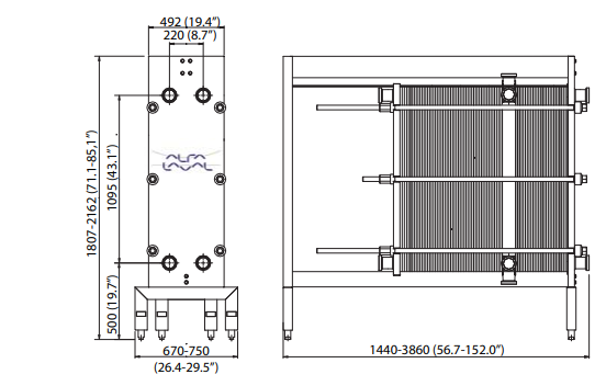 Пластинчатые теплообменники ALFA LAVAL FRONT 8